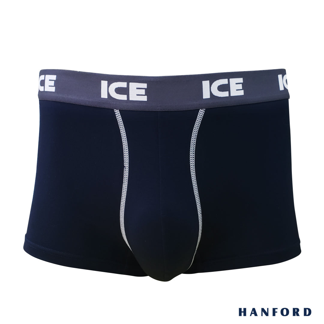 Hanford ICE Men Viscose w/ Spandex Boxer Briefs w/ Pouch Contrast Stitch Nolan (Single Pack)