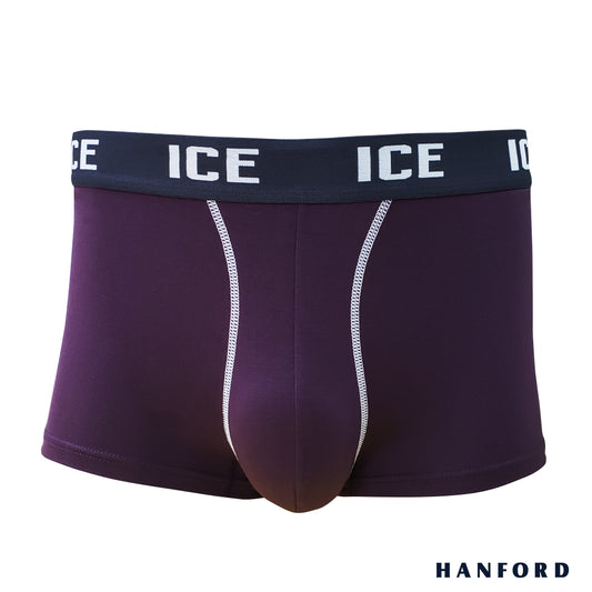 Hanford ICE Men Viscose w/ Spandex Boxer Briefs w/ Pouch Contrast Stitch Nolan (Single Pack)