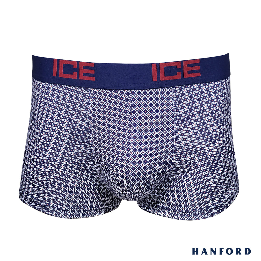 Hanford ICE Men Viscose w/ Spandex Boxer Briefs Quad - Blue Opal (Single Pack)