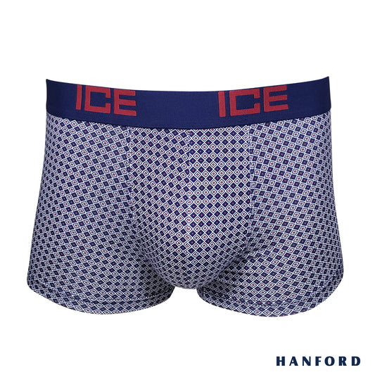 Hanford ICE Men Viscose w/ Spandex Boxer Briefs Quad - Blue Opal (Single Pack)