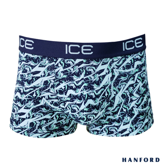 Hanford ICE Men Viscose w/ Spandex Boxer Briefs Marble - Maritime (Single Pack)