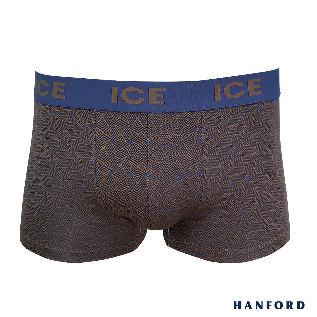 Hanford ICE Men Viscose w/ Spandex Boxer Briefs Ethnic - Copper (Single Pack)