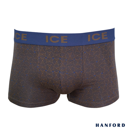 Hanford ICE Men Viscose w/ Spandex Boxer Briefs Ethnic - Copper (Single Pack)
