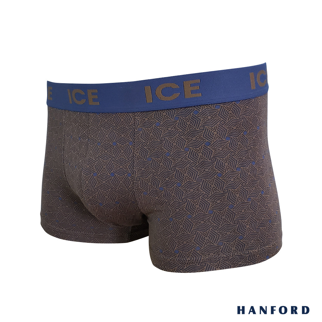 Hanford ICE Men Viscose w/ Spandex Boxer Briefs Ethnic - Copper (Single Pack)
