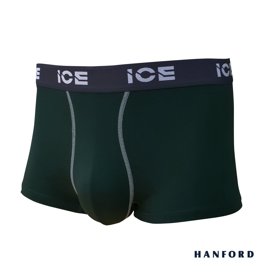 Hanford ICE Men Viscose w/ Spandex Boxer Briefs w/ Pouch Contrast Stitch Nolan (Single Pack)