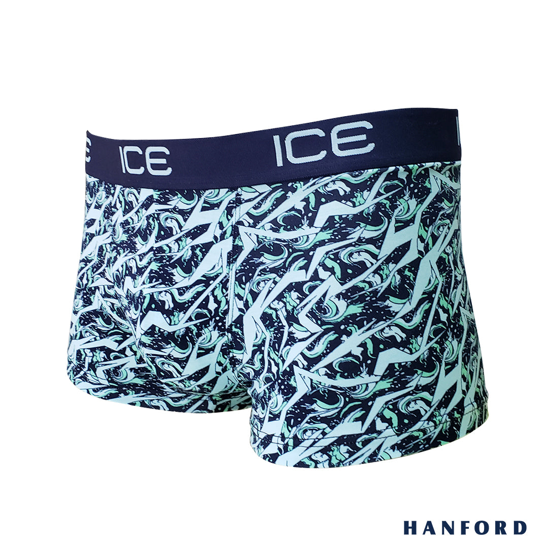 Hanford ICE Men Viscose w/ Spandex Boxer Briefs Marble - Maritime (Single Pack)