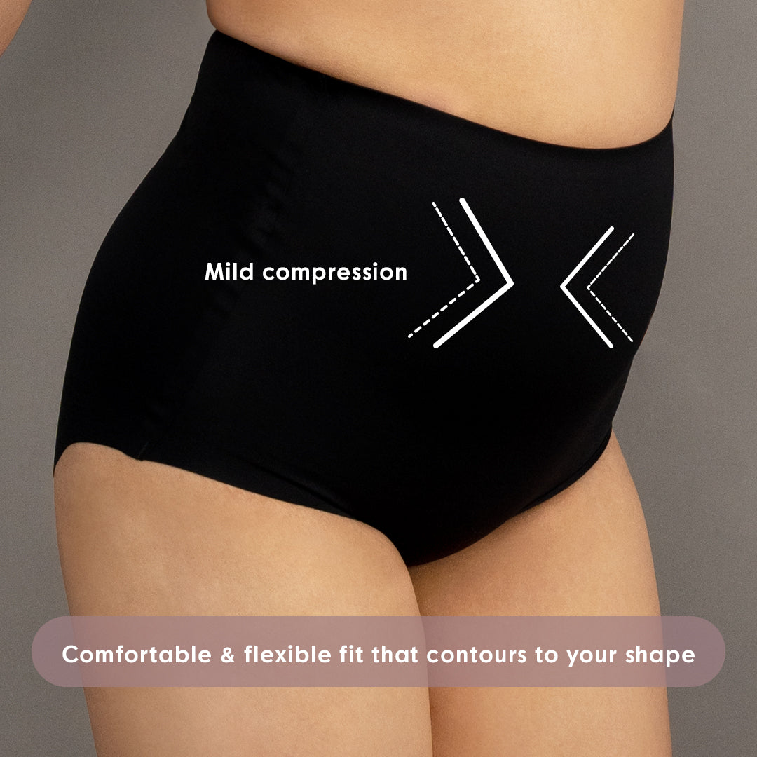 ICE Next to Skin Ladies Women Seamless Heatpress Comfort Silk Soft High Rise Shaper Mild Compression Panty Clara 3in1