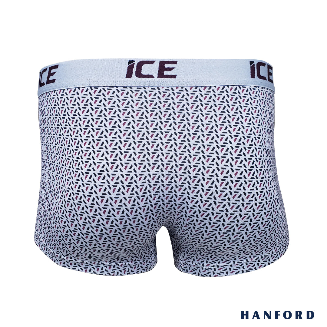 Hanford ICE Men Viscose w/ Spandex Boxer Briefs Triad - Glacier Gray (Single Pack)