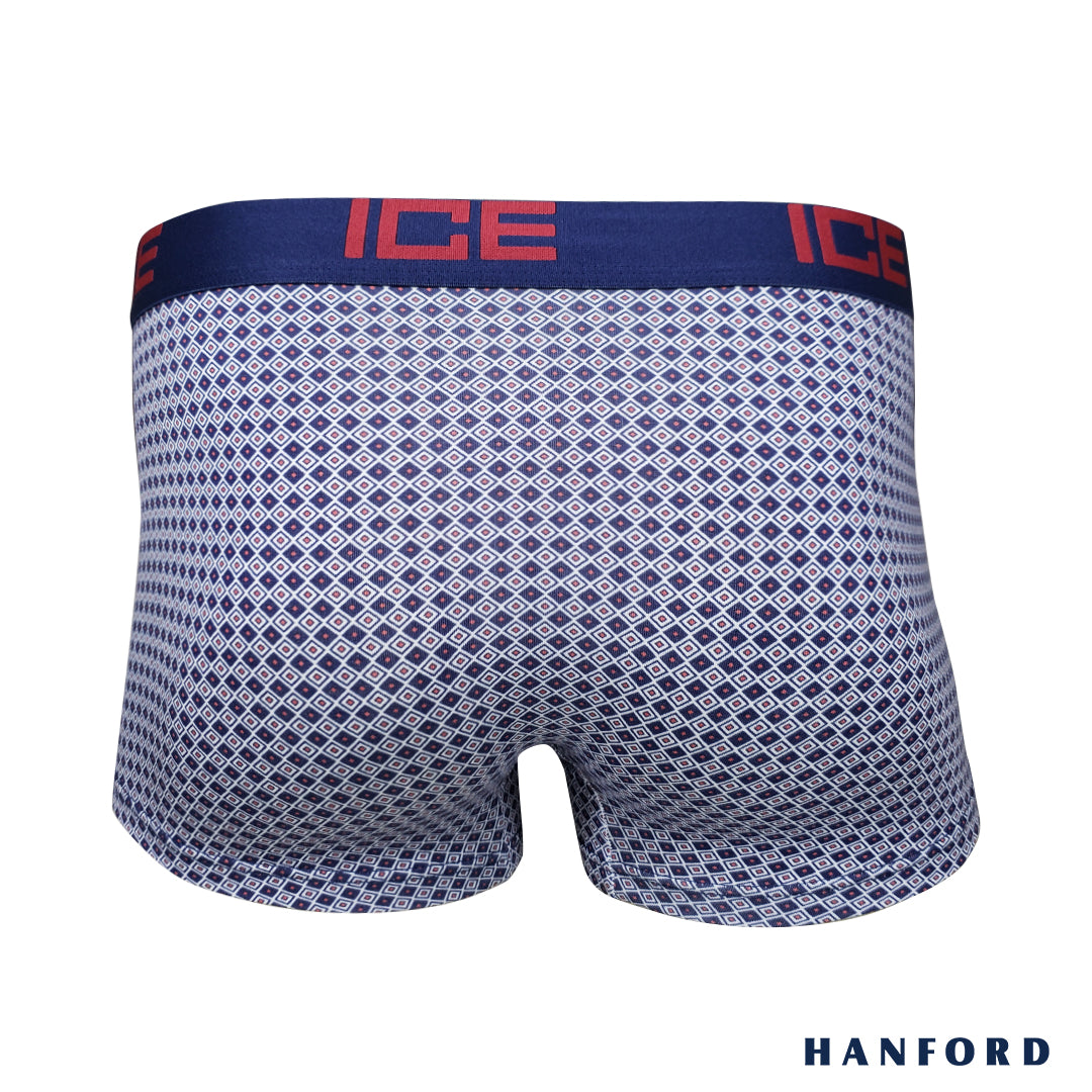 Hanford ICE Men Viscose w/ Spandex Boxer Briefs Quad - Blue Opal (Single Pack)