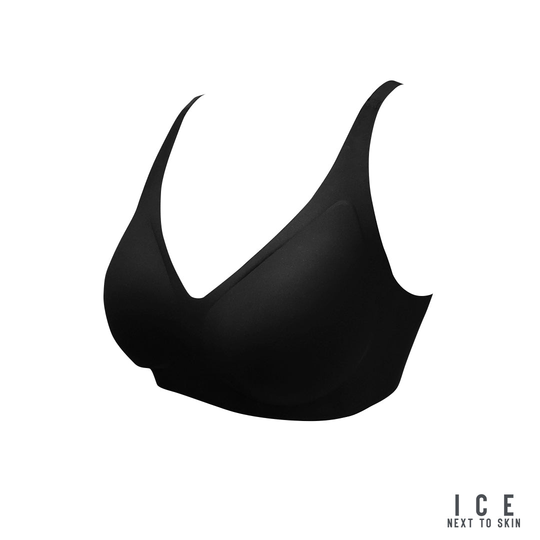 ICE Next to Skin  Ladies Women Seamless Heatpress Comfort Fit Soft Push Up Wireless NonWire Bra - Kenzi (Single Pack)