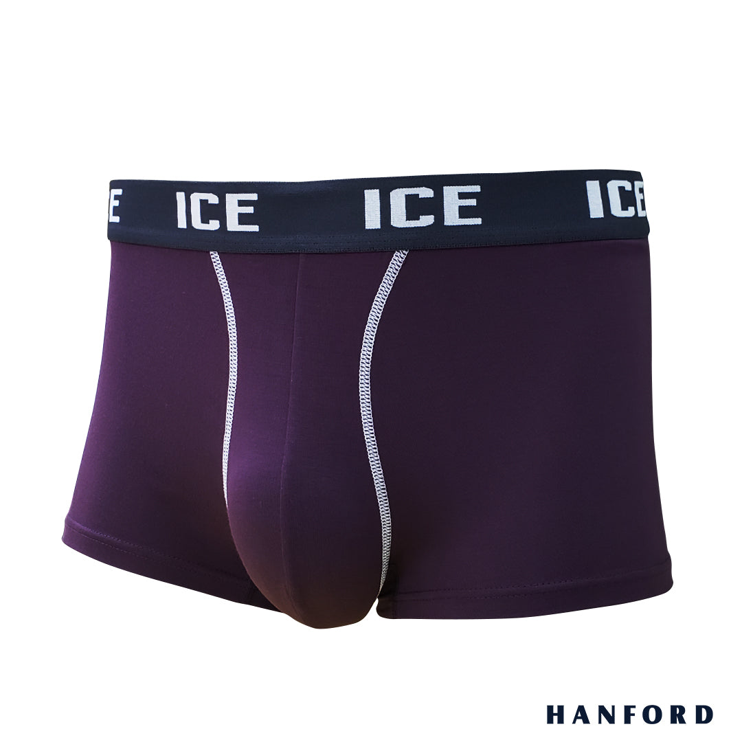 Hanford ICE Men Viscose w/ Spandex Boxer Briefs w/ Pouch Contrast Stitch Nolan (Single Pack)