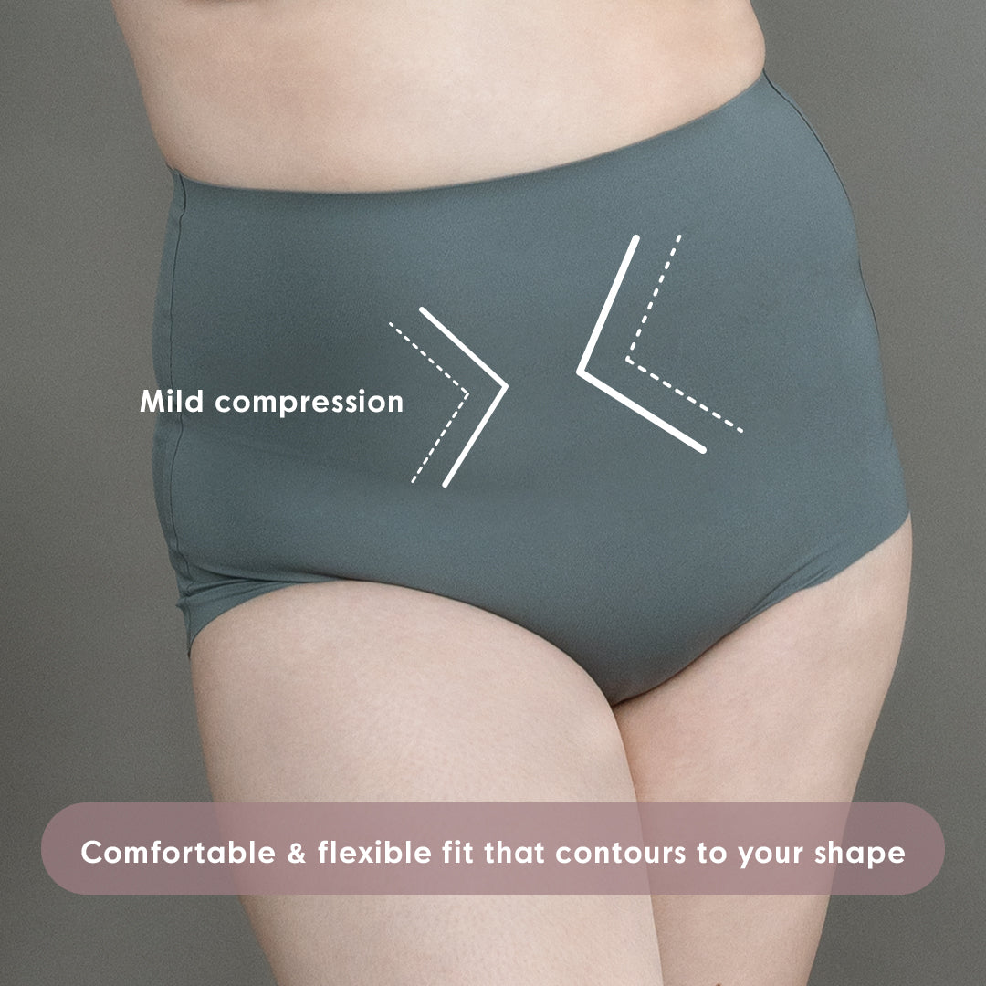 ICE Next to Skin Ladies Women Seamless Heatpress Comfort Silky Soft High Rise Shaper Mild Compression Panty Clara 1pc