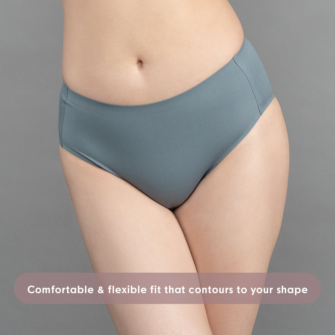 ICE Next to Skin Ladies Women Seamless Heatpress Comfort Fit Silky Soft Hipster Panty Carin  1pc