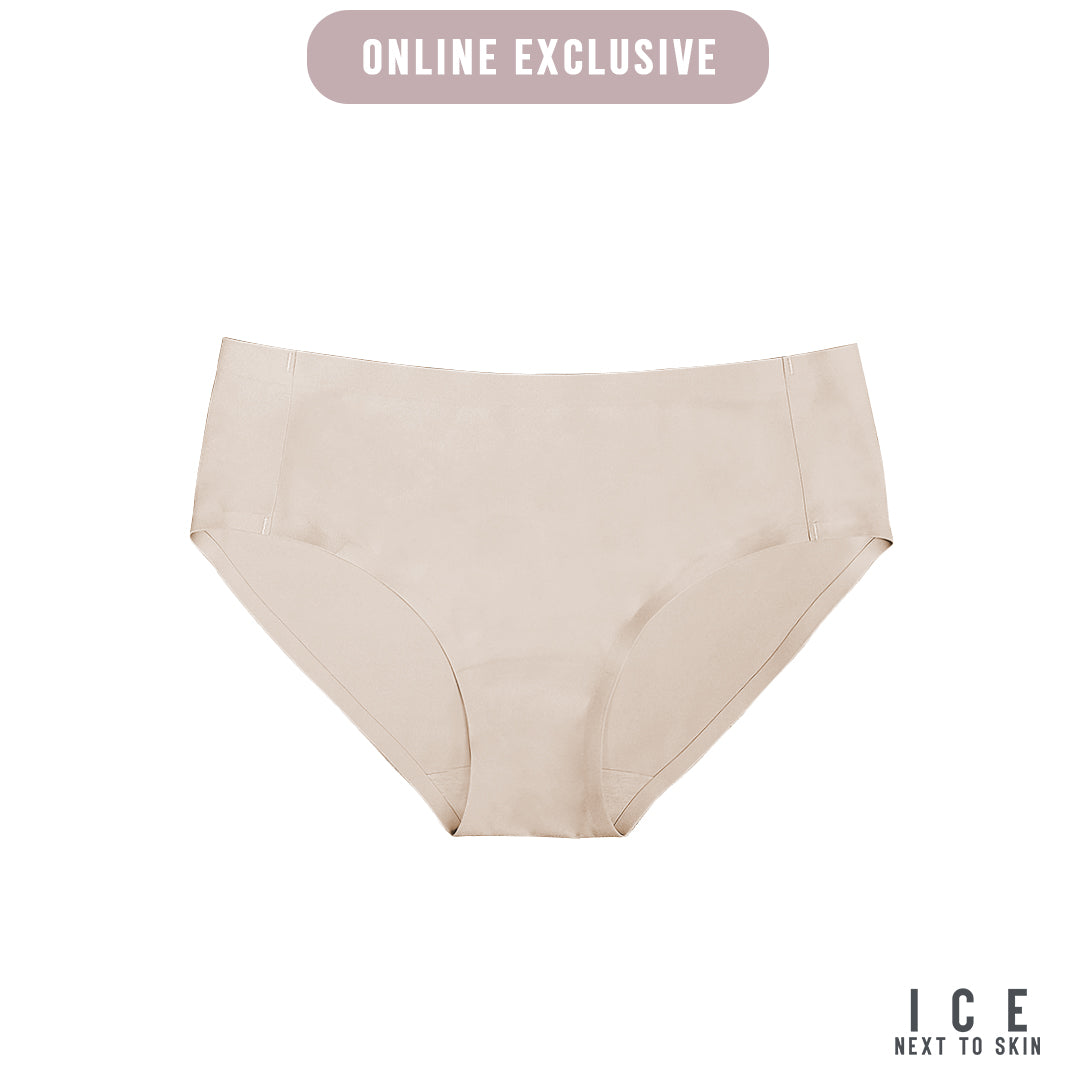 ICE Next to Skin Ladies Women Seamless Heatpress Comfort Fit Silky Soft Hipster Panty Carin  1pc
