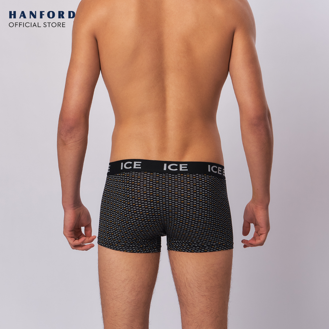 Hanford ICE Men Viscose w/ Spandex Boxer Briefs Drops - Black (Single Pack)