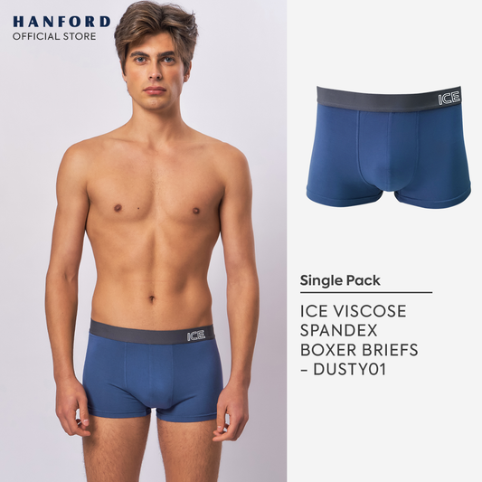 Hanford ICE Men Viscose w/ Spandex Boxer Briefs Dusty (Single Pack)