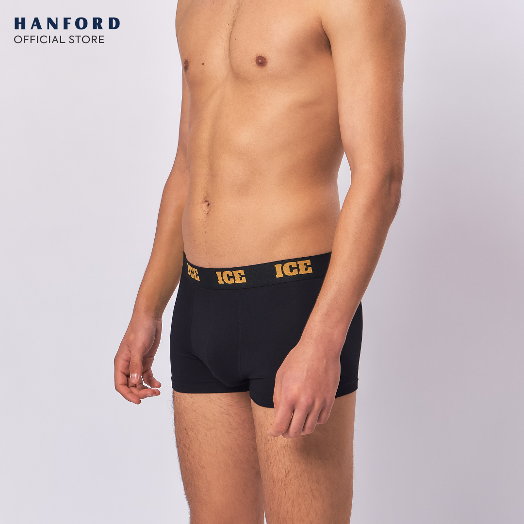 Hanford ICE Men Viscose w/ Spandex Boxer Briefs Leon - Black (Single Pack)