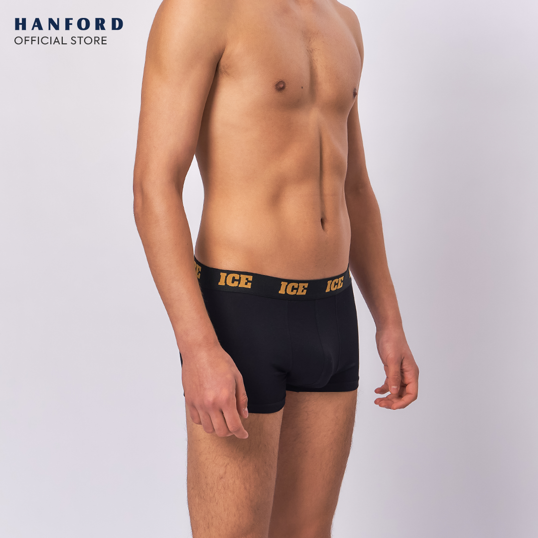 Hanford ICE Men Viscose w/ Spandex Boxer Briefs Leon - Black (Single Pack)