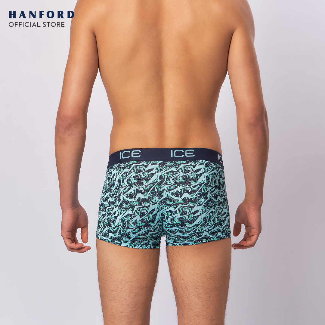Hanford ICE Men Viscose w/ Spandex Boxer Briefs Marble - Maritime (Single Pack)