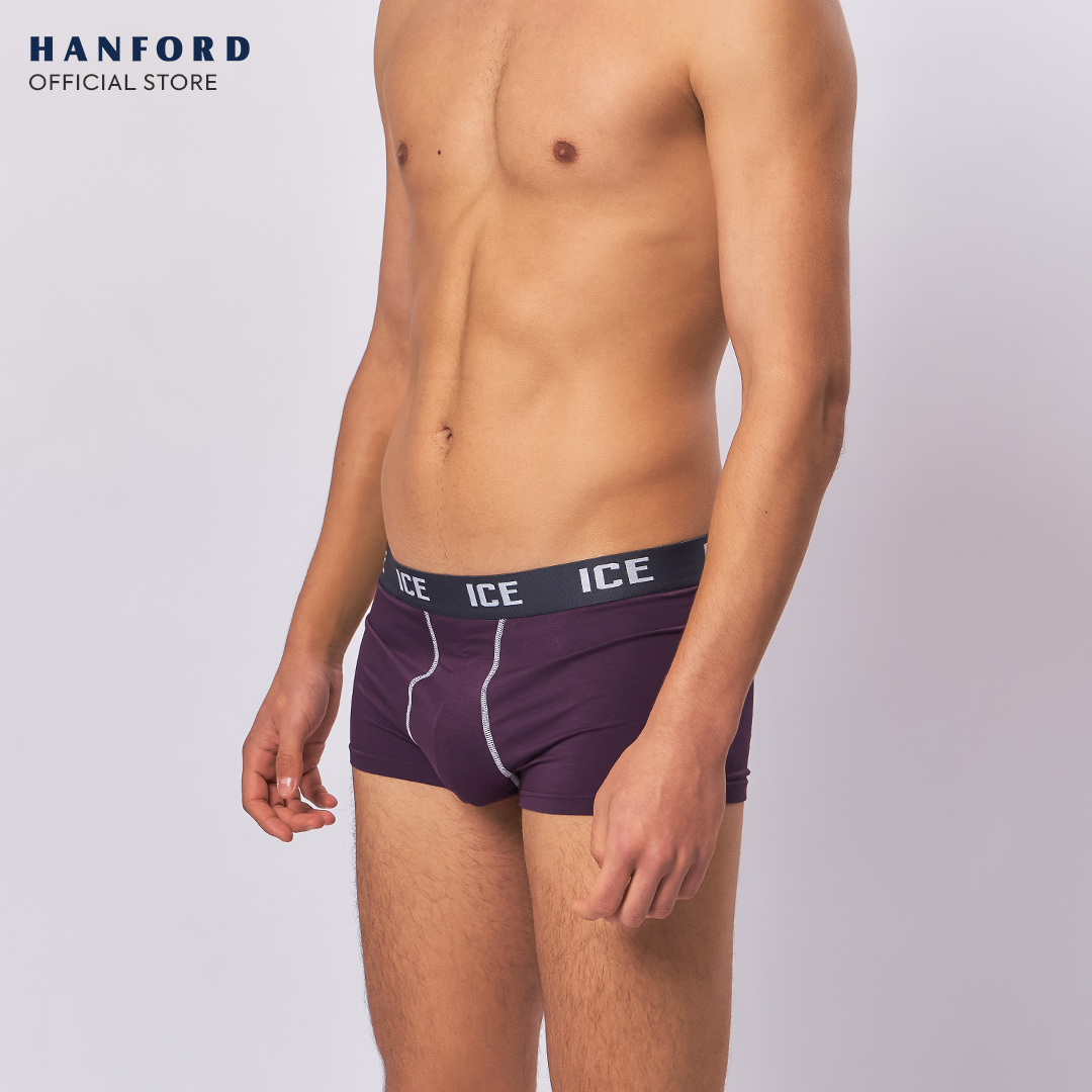 Hanford ICE Men Viscose w/ Spandex Boxer Briefs w/ Pouch Contrast Stitch Nolan (Single Pack)