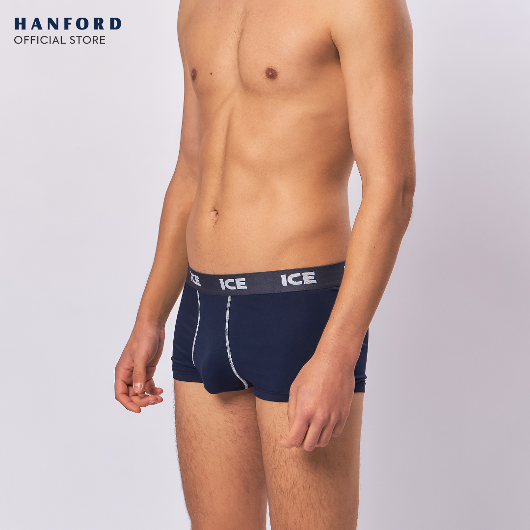 Hanford ICE Men Viscose w/ Spandex Boxer Briefs w/ Pouch Contrast Stitch Nolan (Single Pack)