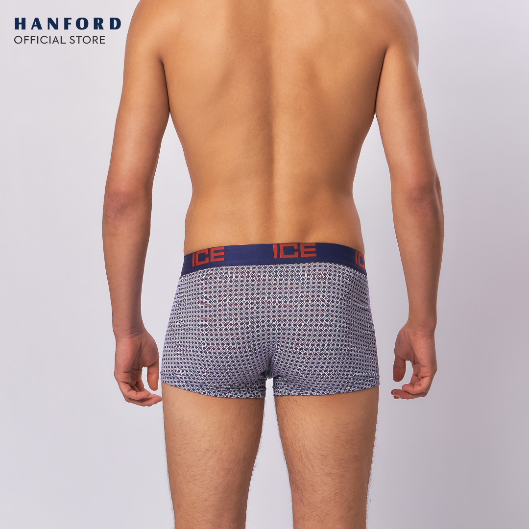 Hanford ICE Men Viscose w/ Spandex Boxer Briefs Quad - Blue Opal (Single Pack)