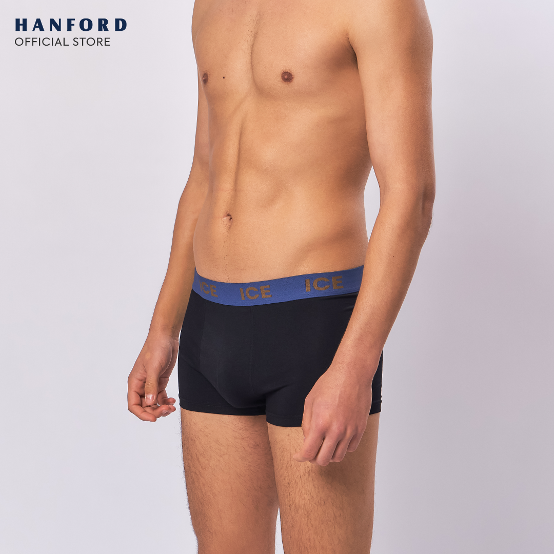 Hanford ICE Men Viscose w/ Spandex Boxer Briefs Tobin - Black (Single Pack)