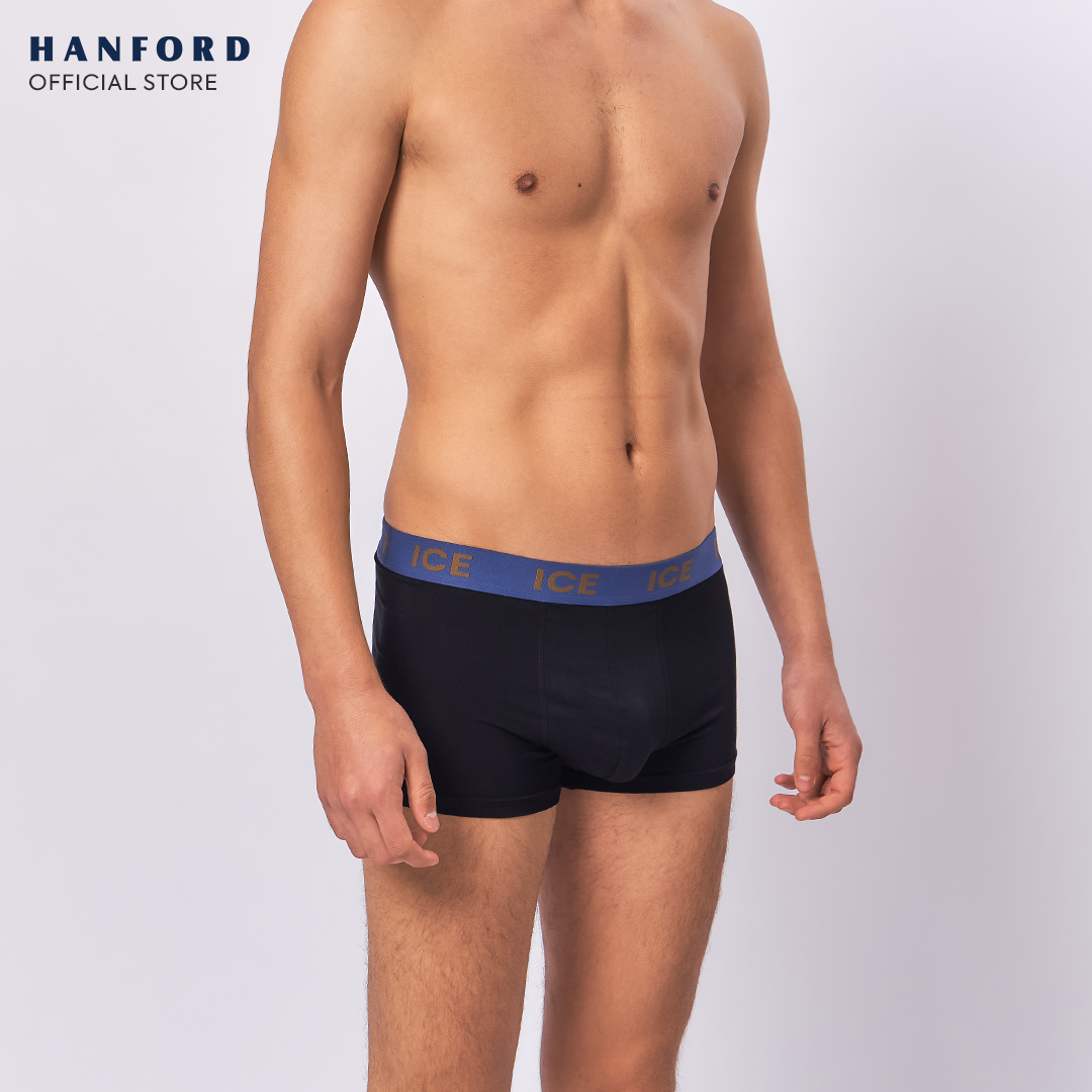 Hanford ICE Men Viscose w/ Spandex Boxer Briefs Tobin - Black (Single Pack)