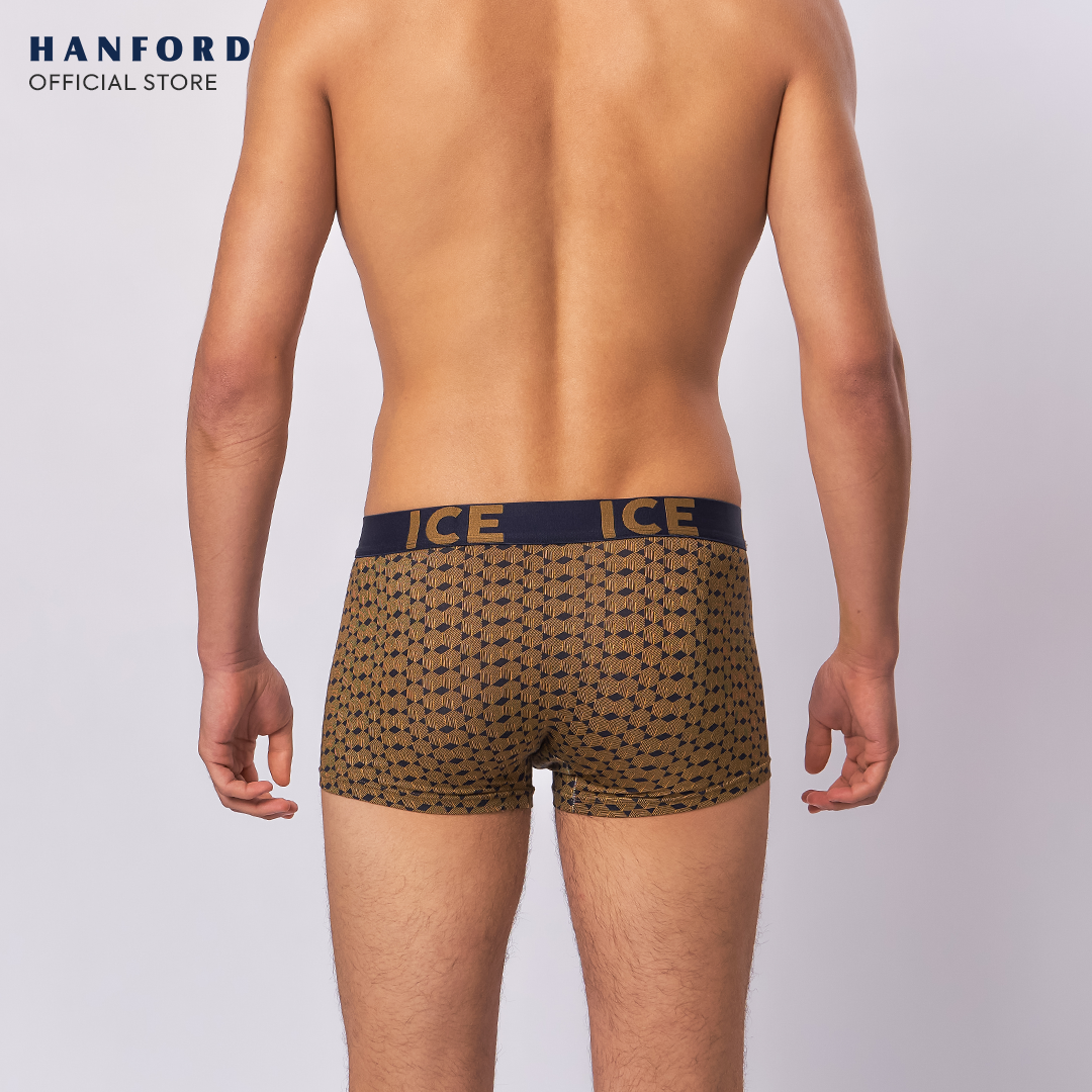 Hanford ICE Men Viscose w/ Spandex Boxer Briefs Tribal - Blue Graphite (Single Pack)